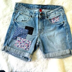 Patchwork shorts